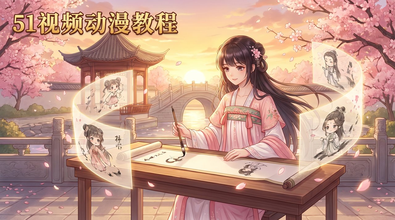 抖音揭秘-樱花物语动漫教程